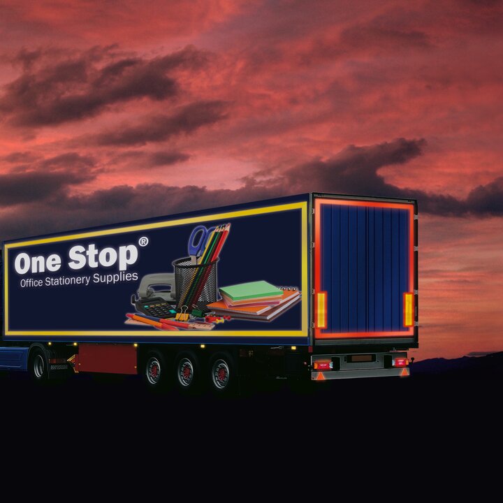truck in sunset