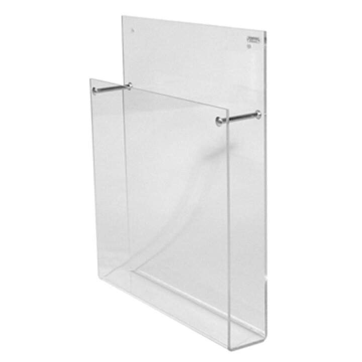 PGM Brochure stand acrylic wall A4 portrait / 10 pcs